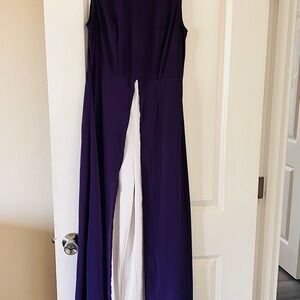 Purple Wide-Leg Jumpsuit